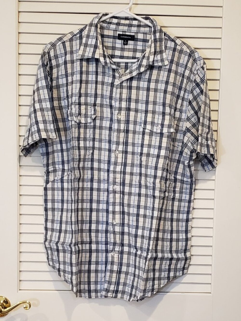 Men's Croft & Barrow Short sleeve button down shirt Size Large